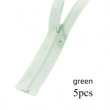 5 peças tamanho #3 nylon zíper de abertura única, zíper reversível para jaquetas e roupas esportivas, várias cores disponíveis, vários tamanhos disponíveis