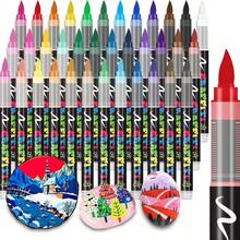 1 支大容量、颜色重叠的直液型丙烯酸记号笔，适用于艺术绘画、绘画和涂鸦 - 款式1 - 查看 1