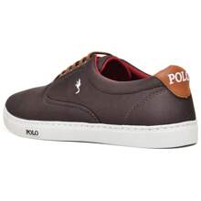 Men's Casual Polo Blu Sneakers + Digital Watch - Cà phê nâu - Xem 5
