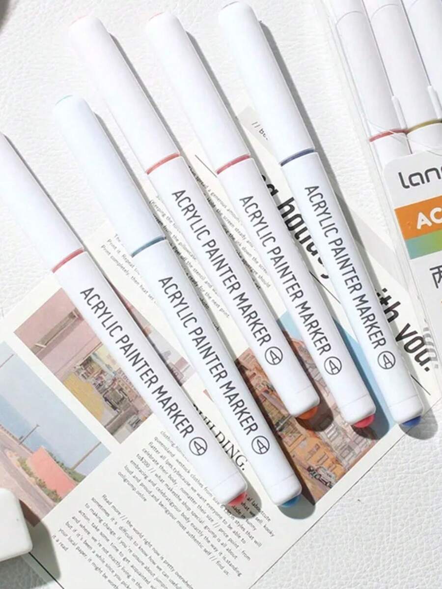 81 Colors Juicy Acrylic Marker Pens, Smooth Layered Coloring, Soft Tip