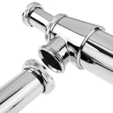 Kit 2 Metal Laundry Sink Tank Siphon With Glass Cr. 1.1/4x2 - 鉻合金 - 查看 4