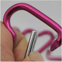 5 móc lò xo hình trái tim, móc khóa carabiner bằng hợp kim nhôm dành cho nam và nữ, sử dụng để leo núi ngoài trời, đeo ba lô và mặc hàng ngày Phụ kiện ô tô ngày lễ tình nhân Túi đeo chéo Trường học Dễ thương theo phong cách Goth Y2k Phụ kiện túi xách có dây đeo thẻ Phụ kiện ô tô Túi đeo chéo Quà tặng Giáng sinh - Màu Hồng Tươi - Xem 3