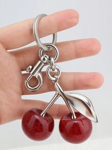 1 Piece Of Oversized Apple Keychain Pendant - Bag Charm Pendant - A Good Choice As A Halloween And Christmas Holiday Gift - Oversized Cherry Pendant - Fashionable Apple Pendant Accessories Ladies Bag Car Accessories School