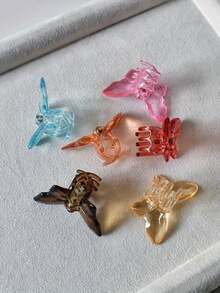 6 chiếc kẹp tóc hình bướm pha lê trong suốt siêu tiên màu ngẫu nhiên kẹp tóc nhỏ phía sau cho nữ kẹp tóc đội đầu kẹp tóc nhỏ kẹp tóc - Nhiều màu - Xem 7