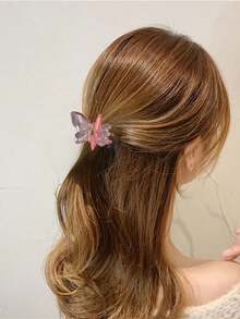 6 chiếc kẹp tóc hình bướm pha lê trong suốt siêu tiên màu ngẫu nhiên kẹp tóc nhỏ phía sau cho nữ kẹp tóc đội đầu kẹp tóc nhỏ kẹp tóc - Nhiều màu - Xem 10