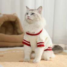 1PC Quần áo chó mèo mùa đông dày Bichon Puppy Quần áo thu đông Áo len gấu Acrylic mới Quần áo mèo cưng - Nhiều màu - Xem 3