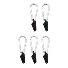 5Pcs/10Pcs Tarp Clip Windproof Clamp With Carabiner, Awning Clamp Set For Awnings Outdoor Camping Caravan Canopies Tent Strengthen The Firmness Of The Tent Canopy Outdoors To Prevent Strong Winds. High Strength Material, Sturdy And Durable