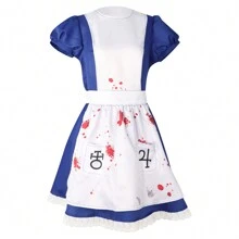 Alice In Wonderland-Inspired Maid Costume For Adults - White - View 10