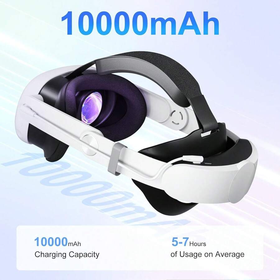 Dây đeo đầu có thể điều chỉnh cho Oculus Quest 3/Quest 3S – Có sẵn trong phiên bản tiêu chuẩn (không dùng pin) và phiên bản pin sạc, tăng cường sự thoải mái và ổn định