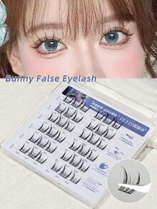 30-36簇，每簇长10-13厘米，粗0.07毫米。无胶水，不可拆卸的合成天然假睫毛。多种款式适合不同眼妆。提升眼妆、卷翘浓密妆容的必备工具。分段式蓬松睫毛。 - C - 查看 6