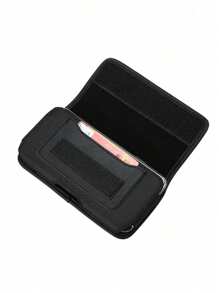 Horizontal Nylon Phone Bag - Large Capacity Wallet With Belt Loop - Safely Holds 3.5-6.35 Inch (M-2XL) Phones And Cards. Christmas/Winter Christmas Gift/Men's Bag/Thanksgiving/Autumn Travel/Holiday Storage Bag/Crossbody Bag/Shoulder Bag/Waist Bag/Cycling Bag/Black Bag/Hiking/Student/Large Capacity Multi-Function Outdoor Portable Fashion Casual/Father's Day Gift/Fun Gift/Side Waist Bag/Summer School Holiday Bag/Waist Bag/Spring School Supplies - Black - View 11