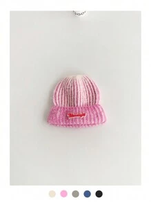 1pc Autumn/Winter New Knit Beanie Hat, Warm Knitted Hat For Men & Women, Street-Style Couple Casual Earmuff Hat, Candy Color College Style, Warm Knit Visor Hat - Multicolor - View 15