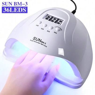 UV Nail Lamp, Suitable For Gel Nail Polish, Fast Nail Dryer With UV LED Light, Auto Sensor, 4 Timer Settings, For Finger & Toe Nails, Nail Art Tool, Great Gift For Valentine's Day And New Year