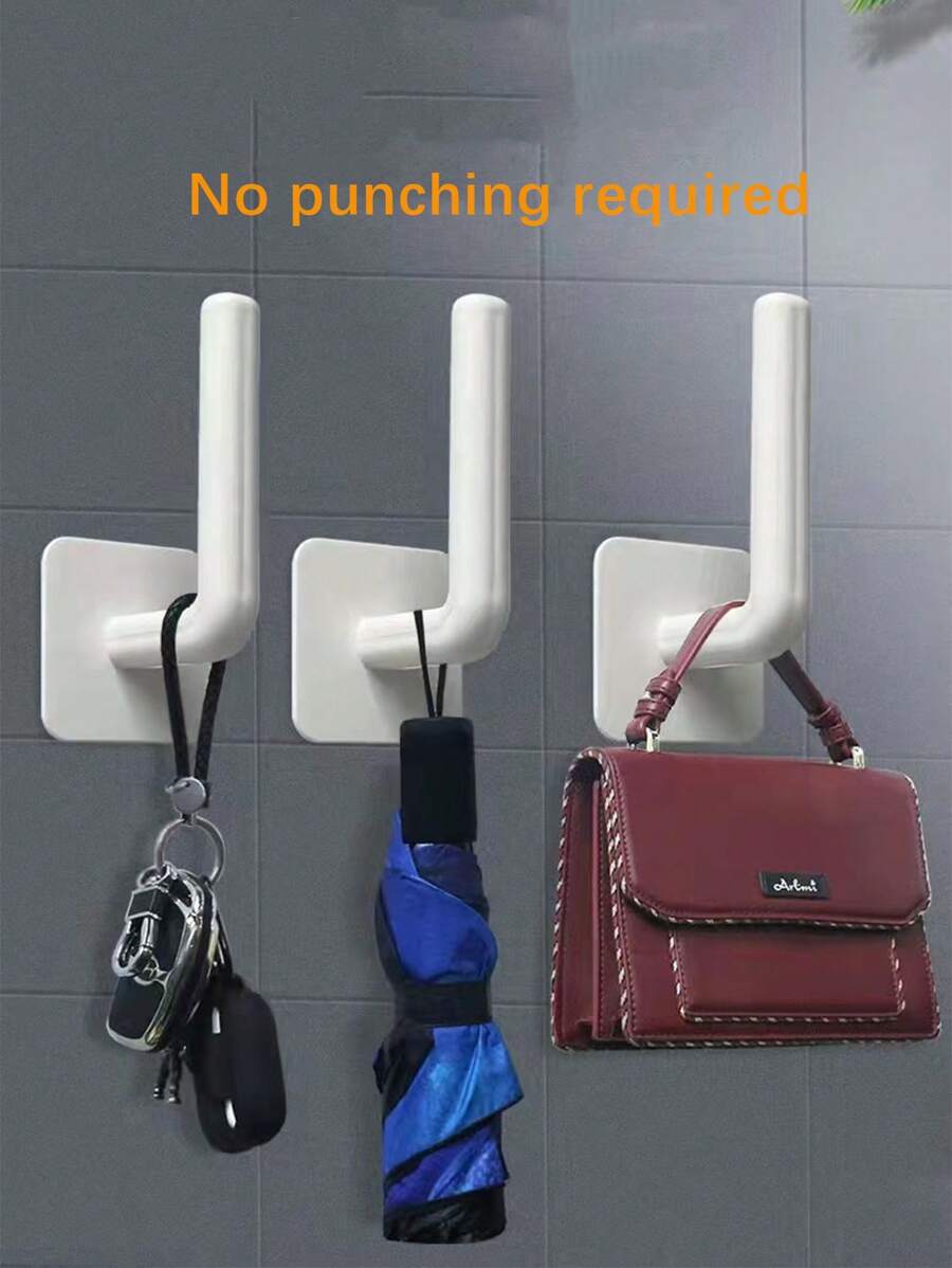 3pcs MultiFunction LShaped Hook, Home Kitchen Pot Lid Holder Cup