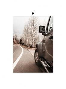 1pc Winter Train Door Snow Tree Car Christmas Wall Art Canvas Prints Nordic Posters Wall Decor Pictures Painting Living Room Decor Không có khung - Nhiều màu - Xem 33