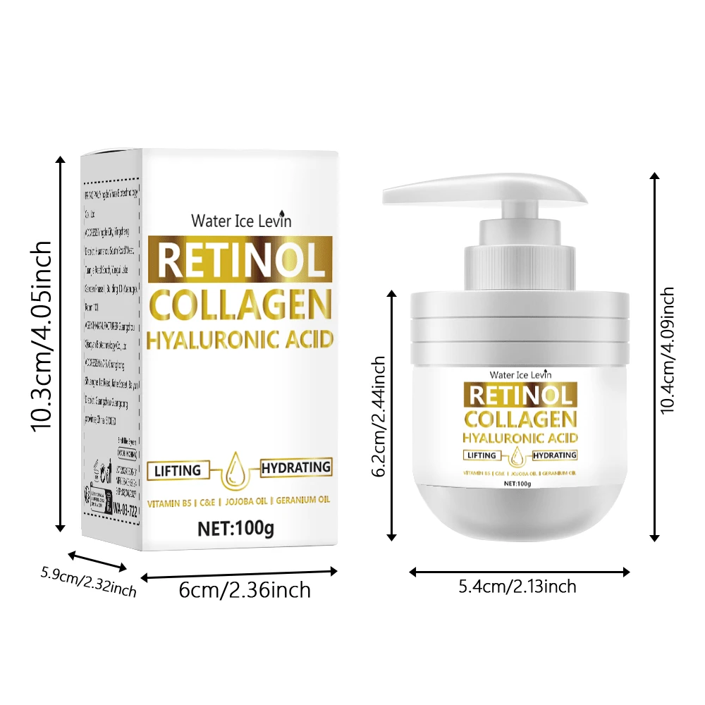 Moisturizing Retinol Face Cream, Deep Hydrating, NonGreasy, Helps