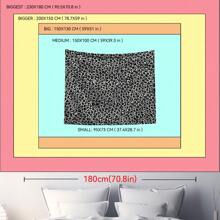 1pc Black & White Leopard Print Tapestry, Polyester Wall Hanging Decor For Living Room, Bedroom, Office, Home Decor, Party, Rectangular Printed Kitchen Wall Hanging Cloth With Drape, Comes With 3 Wall Nails & 2 Clips, Room Decor, Flags For Room, Tapestry Wall Tapestry