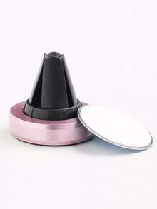 1 Giá đỡ điện thoại gắn lỗ thông hơi ô tô từ tính, Giá đỡ cốc hút xoay bằng hợp kim nhôm cho điện thoại di động - Hồng - Xem 2