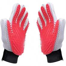 1/2 件装宠物美容手套，猫咪美容手套，温和去除毛发，狗刷洗手套，适合长毛/短毛，猫、狗宠物毛发去除手套 - 彩色 - 查看 18