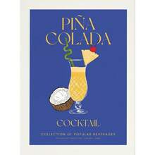 1pc Cheers Kir Royale Cocktail Island Iced TeaPina Colada Tequila Poster In Nghệ thuật treo tường Tranh Canvas Trang trí phòng Trang trí nhà Không có khung - Nhiều màu - Xem 9