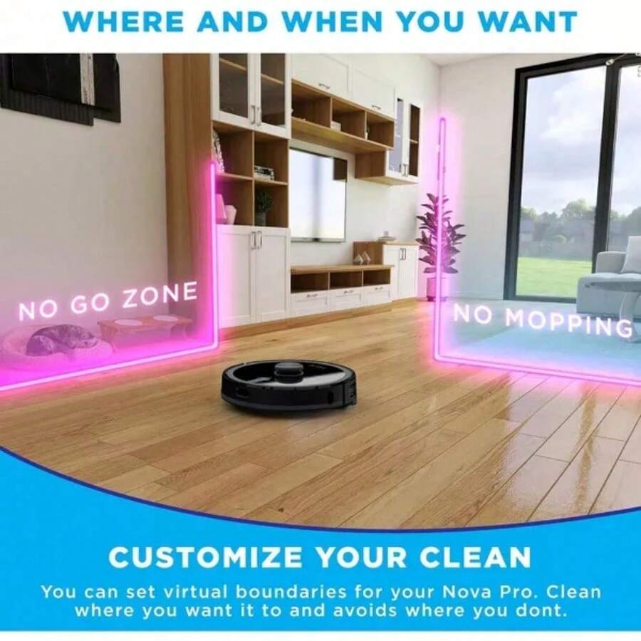 AutoVac Nova S1 Pro Self Empty 360 LIDAR Mapping Robot Vacuum