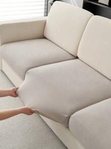 1 Vỏ đệm ghế sofa co giãn, Vỏ bọc ghế sofa chống trượt bằng vải nhung 4 mùa, Bảo vệ toàn diện cho ghế sofa, Có thể giặt bằng máy, Kết cấu màu xám nhạt, Phù hợp với ghế sofa hình chữ L và ghế sofa 1/2/3/4 chỗ ngồi, Thân thiện với thú cưng - Màu xám trăng - Xem 8