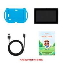 ATMPC 701A Kids Tablet, 7 Inch Tablet For Kids, 32GB ROM 2GB RAM Android 11.0 Toddler Tablet With 2.4G WiFi, GMS, Eye Protection Screen, Parental Control, Education APP, Dual Camera, Shockproof Case, Games