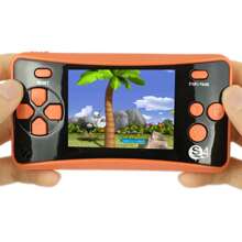 Handheld Game For Portable Retro Video Game Player Built-In 152 Classic Games 2.5 Inches LCD Screen Family Recreation Arcade Gaming System Birthday Present - Orange - View 2