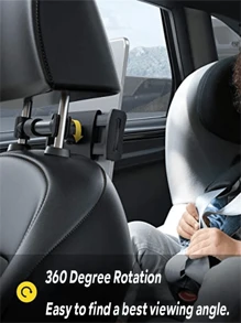 Tablet-/Smartphone-Halterung für den Autositz, verstellbarer iPad-Ständer, Autohalterung für Kopfstütze mit 360° Drehung, kompatibel mit iPhone, Android-Smartphones, Geschenkidee für Geburtstag, Familie, Freunde, Autozubehör Handyhalterung
