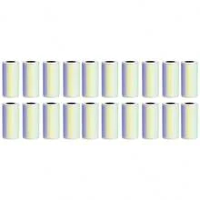 彩色标签贴纸 57mm 热敏打印纸 15mm 蓝色/绿色/黄色/紫色自粘标签适用于 Vretti TP2/TP2-S/TP6/TP6-S、PAPERANG P1/P1S/P2/P2S/C1s、ADBAOBO X6 微型打印机、Mllusxg LX-D2 B1 打印机、LabelMore、JEPEErbz 类似便携式无墨口袋移动热敏贴纸打印纸，可用作礼物、DIY 学习杂志笔记 - 彩色 - 查看 12