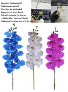 Sztuczne Kwiaty Orchidei, Głowy Real Touch Vivid Phalaenopsis Kwiat Łodygi Orchidei, Klasyczny Styl Sztucznych Girland Orchidei, Dekoracyjne Jedwabne Kwiaty Phalaenopsis, Sztuczne Gałęzie Kwiatów Do Dekoracji Domu W Salonie, Hotelowe Weselne Kompozycje Kwiatowe, Piękny Wystrój Domu Na Halloween, Boże Narodzenie, Chiński Nowy Rok, Wspaniałe Prezenty Dla Dziewczyny I Matki Na Walentynki I Dzień Matki