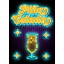 1pcÁp phích nghệ thuật đồ uống phong cách neon hiện đại Trà sữa trân châu Espresso Martini Cocktail in tường Tranh vải Trang trí quầy bar tại nhàKhông có khung - Nhiều màu - Xem 45