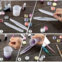 3pcs Transparent Pen Silicone Molds With 15pcs 3-Color Refill Cartridges, Dried Flower Decor Resin Crafts DIY Ballpoint Pen Casting Silicone Molds, Epoxy Resin Molds For Jewelry Making. Unique Birthday Gifts, Handmade Experience For Family & Friends, Reusable - 3pcs Pen Molds + 15pcs Three-color Refills - View 3