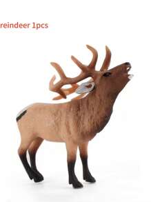 1 pezzo Modelli statici di animali selvatici, in materiali solidi, forme simulate, per coltivare le abilità cognitive dei bambini sugli animali, adatti per l'insegnamento, la stagione scolastica, regali per Ognissanti e decorazioni