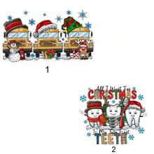 1/2/3 圣诞树热转印贴花 - 适用于定制 T 恤、夹克、牛仔裤等的明亮 DIY 热压贴花 - 易于粘贴、耐用且持久的手工圣诞材料，适用于圣诞装饰 - 彩色 - 查看 1