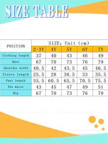 2pcs Toddler Cartoon Pattern Print Warm Hoodie & Sports Pants Sets