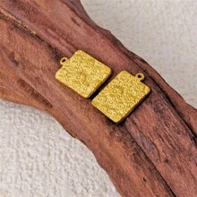 5pcs High-End Fashionable Multipattern Stainless Steel Gold And Silver Sunburst Geometric Pendant Ring Charms, Suitable For DIY Jewelry Making Necklace Bracelet Earrings