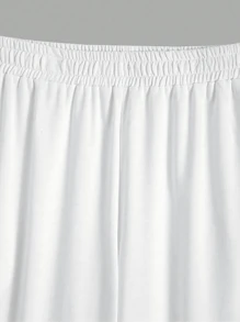 DIFFLAND 春季男士休闲日常生活柔软舒适卫衣套装 2件套 纯色连帽卫衣套装 白色长袖连帽卫衣运动裤套装全套