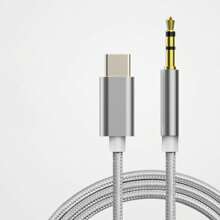 Type C To 3.5mm Car Charger Audio Data Cable, Nylon Braided Adapter For 15/16 Series, Redmi Type C Interface Converter Earphone Extension Cord - Multicolor - View 12