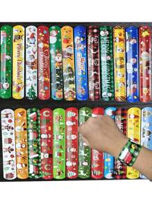 10 chiếc nhẫn bấm Giáng sinh, quà tặng Giáng sinh, ông già Noel, tuần lộc, thiết kế cây thông Noel, phụ kiện ngày lễ, đồ trang trí tiệc Giáng sinh, quà tặng ngày lễ, đồ trang trí Giáng sinh - Nhiều màu - Xem 1