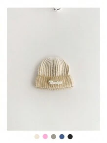 1pc Autumn/Winter New Knit Beanie Hat, Warm Knitted Hat For Men & Women, Street-Style Couple Casual Earmuff Hat, Candy Color College Style, Warm Knit Visor Hat - Multicolor - View 6