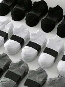 20/30/40 Pairs Women's Multicolor Summer Low Cut Socks, Thin Low Vamp Short Socks, Ankle Socks - Multicolor - View 9