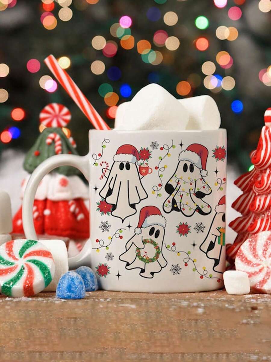 1 cái 11oz Cốc ma vui nhộn Giáng sinh Ông già Noel Cốc ma dễ thương Cốc cà phê Giáng sinh Quà tặng Giáng sinh Cốc mùa đông Cốc ngày lễ Giáng sinh Quà tặng cho cô ấy, Cách nhiệt, Có thể tái sử dụng, Chỉ rửa tay, Cốc đựng nước, Trang trí Giáng sinh, Quà tặng sinh nhật, Năm mới, Lễ tạ ơn, Tiệc tùng, Đồ uống mùa hè và mùa đông, Thích hợp cho đồ uống nóng hoặc lạnh, Đồ dùng nhà bếp, Ngày lễ tình nhân, Lễ kỷ niệm, Đám cưới, Lý tưởng cho nước trái cây, Sữa, Quà tặng cho anh ấy - Nhiều màu - Xem 1