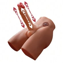Con consolador vibrador y de empuje de 7 pulgadas para mujeres, muñecas sexuales para adultos, masturbador unisex con trasero grande, juguete sexual anal estrecho para hombres, masturbación de pareja gay, 10 libras