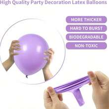 99pcs/115pcs/148pcs Butterfly Balloon Arch Kit 10inch/5inch Macaron Purple Pink Balloons With Purple Butterfly Foil Balloons For Mother's Day Birthday Party Decoration - 99pcs Butterfly Balloon Set - View 4
