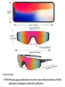 Kính thời trang đi xe đạp ngoài trời Cross-Border New Boys And Girls One Piece Bike Windscreen Châu Âu và Hoa Kỳ Kính thời trang thể thao nam và nữ - nhiều màu - Xem 3