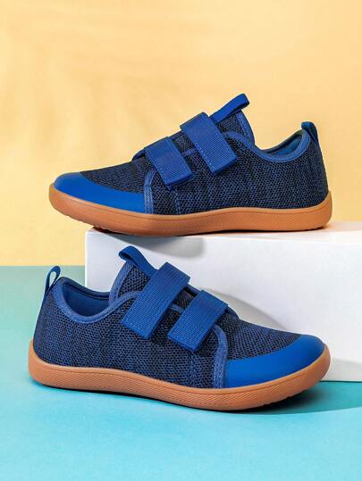 1 par de zapatos casuales transpirables con puntera ancha para niños y niñas, sandalias deportivas para niños pequeños
