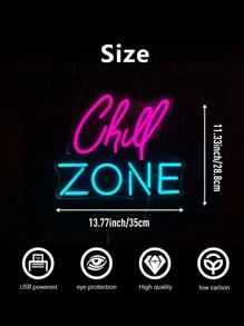 1pc Neon Sign LED Decorative Light, USB Powered, Suitable For Bar, Bedroom, Party, Club, Man Cave, Nightclub, Retail Store