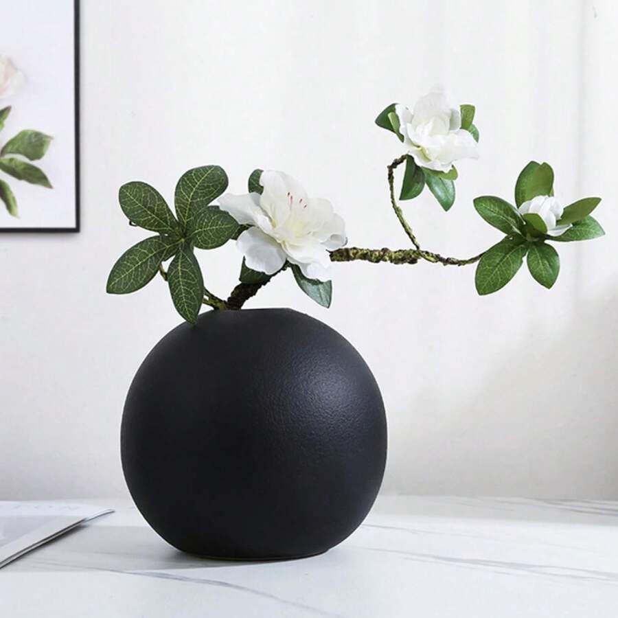 创意北欧风球形花瓶，现代球形花瓶，家居装饰，圆形装饰花瓶，桌面摆件，婚礼/餐厅/办公室/客厅装饰，节日礼物，生日/毕业典礼 - 彩色 - 查看 1