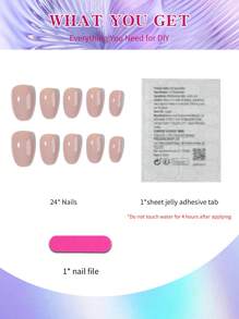 Eleva il tuo stile con 24 unghie posticce ovali corte di colore kaki, design perfetto, set di unghie acriliche finte, contenente 1 colla trasparente e 1 lima per unghie, unghie marroni adatte per donne e ragazze per uso quotidiano, festival e feste